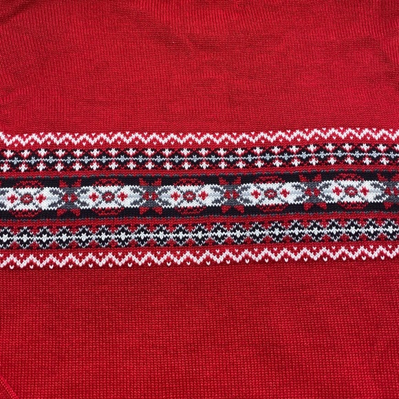 Roundtree & Yorke Crew Neck Red Pullover Sweater - Picture 5 of 13